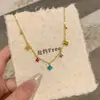 ¡Es un poco bonito! Es como irrumpir en el jardín de Monet. Collar de Flor de Circonita de Colores, Cadena para Clavícula de Diamante Brillante de Lujo Accesible para Mujeres
