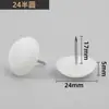 Pata de plástico para muebles Engrosada y Elevada a Prueba de Humedad Antideslizante para Gabinete Alto Mesa y Silla Sofá Almohadilla para Piso Clavo Blanco