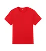 Algodão Puro 170g Gola Redonda Uniforme de Grupo Corporativo Camisa Cultural Bordada Logo Imprimível Esportes de Maratona Verão Manga Curta