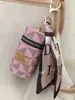 Presbiopia Redondo Cilindro Boca Envelope Vermelho Mini Portátil Bolsa de Armazenamento Pingente de Chaveiro Zíper Bolsa de Maquiagem Simples Estilo Coreano Tendência