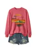 Moletom casual feminino estilo pôr do sol, pássaro, montanha e floresta para exportação e vendas transfronteiriças - Amazon, eBay, estação independente