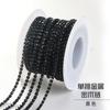 Corrente de Garras para Eletroforese Rolo Completo, Corrente de Garras/Corrente de Broca Colorida Intensa, Acessórios de Decoração para Roupas e Casamentos, Adesivos para Nail Art DIY