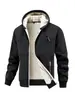 E-commerce TransfronteiriçoAmazon Transfronteiriço Outono/Inverno 2025 Jaqueta Cardigan de Lã de Cordeiro Masculina Casual Quente à Prova de Vento