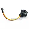 Veículo elétrico e-bike cabeça redonda de três pinos cabo de saída cabeça Canon cabo de interface de carregamento com fivela branca cabeça SM