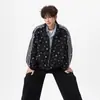 Sudadera cárdigan retro con cuello alto, estampado de estrellas y tres rayas para hombre y mujer, holgada y casual, adecuada para parejas en otoño