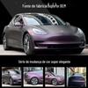 Venda direta da fábrica de Calais filme super elegante que muda de cor super fosco preto roxo mágico adesivo que muda de cor azul mágico negro filme para modificação de carro