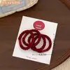 Set de Diademas Elásticas de Colores para Niñas Otoño e Invierno Sujetadores de Cola de Caballo Diademas Básicas Estilo Coreano Bandas Elásticas Accesorios para el Cabello