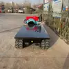 Chasis Todo Terreno con Oruga de Goma Chasis Pequeño con Control Remoto Ensamblaje de Oruga para Transporte en Huertos Agrícolas