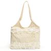Bolso Grande de Capacidad para Viajes Casuales para Mujer 2026 Nuevo Bolso de Hombro de Encaje de Verano Bolso Tote de Tela de Nylon para Estudiante Universitario