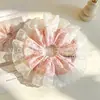Scrunchies etéreos em estoque para atacado, scrunchies de renda, scrunchies estilo preguiçoso, elásticos de cabelo