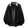 Suéter de Punto para Hombre con Cuello de Solapa, Top Holgado de Moda para Abrigo, Transfronterizo 26 Nuevo Invierno Suéter Europeo y Americano para Hombre