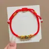 Pulsera con Colgante de Zongzi para Niños DIY Ajustable Festival del Bote del Dragón Cuerda Colorida 2026 Nueva Pulsera del Festival del Bote del Dragón Venta al por Mayor para Puestos de Mercado