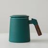 Caneca de chá de cerâmica para escritório caneca de separação de chá caneca de chá com filtro grande capacidade caneca de água com tampa Caneca presente logotipo