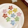 Horquilla de estrella linda colorida pequeña pinza adorno para la cabeza pinza lateral femenina y2g horquilla de estrella de cinco puntas flequillo horquilla rota al por mayor