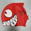 Gorro de Natación Protector de Oídos de Silicona Pura al por Mayor del Fabricante, Gorro de Natación Infantil con Forma de Pez de Dibujos Animados, Gorro Estampado por Transferencia, Personalizable