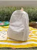 Mochila macia com gradiente estrelado amarelo limão, tema floresta, para meninas e estudantes, com sensação leve e arejada, doce e delicada, perfeita para viagens