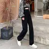 Jeans Wide-Leg Feminino 2026 Outono Novo Cintura Alta Petite Perna Reta Solto Emagrecimento Slim-Fit Calça Longa