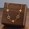 Comercio Exterior de Amazon Venta Caliente Collar de Acero de Titanio Temperamento Femenino Circonita Microincrustada Personalidad Cadena para Clavícula de Alto Sentido Colección Joyería