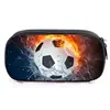Estojo de Lápis Futebol Basquete Rugby Esportes Meninos Meninas Crianças Estampado Camada Única Caixa de Lápis Poliéster Bolsa de Papelaria Dropshipping