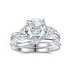 Anillo de Novia de Plata S925 con Forma de Ola para Mujer, Moda Europea y Americana, Anillo de Lujo Ligero, Diamante de Alto Carbono Corte Flor de Hielo de 2 quilates, Regalo de Boda