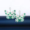 Brincos de Borboleta de Luxo Leve, Modernos e Versáteis para Mulheres, Agulhas de Prata S925 cravejadas com Zircônia, Design de Alto Padrão e Elegante