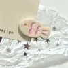 Grampo de cabelo elegante com bolinhas estilo coreano para franja, presilha lateral floral de luxo leve, acessório de cabelo tipo bobby pin