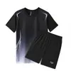 Fabricante Direto Camiseta Esportiva de Fitness de Manga Curta Respirável de Secagem Rápida que Absorve o Suor para Homem no Verão Atacado e Personalizável