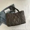 Bolsa de Mão Casual 2025 Nova Outono e Inverno Tote Estudante Aula Trabalho Roupa Ombro Único Grande Capacidade Bolsa de Algodão