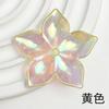 Color Fantasma uv Flor de Cinco Pétalos diy Flor Tejida a Mano Colgante para Coche Cadena para Teléfono Móvil Material con Cuentas Accesorios de Pasador de Pelo Antiguo