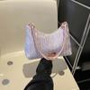 Bolsa de flanela de alta qualidade para mulheres 2023 outono e inverno popular nova bolsa de ombro nas axilas elegante elegante casual pequena bolsa quadrada