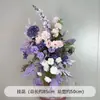 Arranjo de Chão para Casamento Roxo Guia de Caminho Flor Pendurada Flor Artificial Flor Artificial Banquete de Noivado Arranjo de Casamento Decoração de Palco de Salão de Casamento Flor