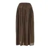 Pantalones Falda Nube de Cintura Alta con Cordón Estilo Vacaciones Relajadas, Nueva Moda de Verano Pantalones Casuales Holgados Adelgazantes de Pierna Ancha