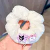 2026 Versión Coreana Lindo Scrunchie de Peluche Dibujo Animado Otoño e Invierno Goma para el Cabello Accesorio para el Cabello Diario Dulce