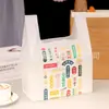 Bolsa de embalaje de plástico engrosada bolsa de embalaje para llevar bolsa de alimentos bolsa de embalaje para repostería privada bolsa tipo camiseta con impresión a color tamaño grande