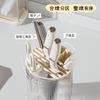 Estante de Almacenamiento para Cuchillos de Cocina Domésticos, Soporte Multifuncional para Palillos, Estante Escurridor de Encimera, Caja Integrada de Almacenamiento para Palillos y Cuchillos