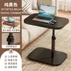 Mesa Auxiliar para Sofá, Estante de Almacenamiento Móvil para Mesita de Noche, Mesa Pequeña, Mesa de Noche Elevable y Giratoria, Mesa de Café Plegable para Dormitorio