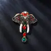 Broche de Elefante Lindo Estilo Tailandés Goteo de Aceite Aleación de Zinc Estilo Animal Vintage Broche Accesorio para Ropa Broche Adorno de Pecho