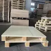Palets de Madera Espesados Sin Tratamiento de Vapor para Logística, Logística Industrial, Entrada por Cuatro Lados, Palets de Madera Maciza para Uso en Comercio Exterior