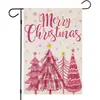 Bandeira de Jardim de Linho Mais Quente da Amazon Decoração de Pátio de Natal de Inverno Papai Noel Fofo Venda Direta da Fábrica