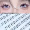 Zorrito Blanco Pestañas Inferiores Perezosas Lindas Naturales Artificiales Transparentes Pestañas de Racimo Individual Segmentadas Pestañas Postizas Garra de Gato Deseo Puro