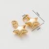 Colgante de Estrella Dorada de Cinco Puntas Chapado en Cobre 14K Color Conservante Oro Real Accesorios para Joyería DIY Colgante Grueso Nicho