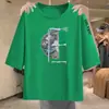 Comércio Exterior Transfronteiriço Desembaraço de Comércio Exterior Estoque Roupa de Mãe Meia-Idade e Idosos Camiseta de Manga Três Quartos Feminina Solta Afinando Escondendo Barriga Tamanho Grande Top