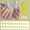 Cor sólida simples Nail Art Advanced Sense removível branco acabado 24 Nude preto branco vermelho vestido armadura