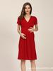 Vestido de verão Emotionmoms, novo vestido de manga curta para gestantes, decote em V, roupas de lactação, tamanho grande, para Europa e América