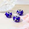 Han Yuyuan seda preta florzinha esmalte colorido furo grande contas DIY acessórios feitos à mão Pulseira Panjia Acessórios Atacado