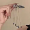 Un Cortinado de SueñosPasador de Pelo con Borla de Pedrería Brillante Estilo Chino Nuevo, Estilo Étnico Vintage, Exquisito Creativo Moda Versátil Accesorio para el Cabello