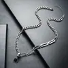 Collar para Hombre Acero de Titanio No se Desvanece Simple Versátil de Gama Alta Collar para Mujer Personalizado Popular Accesorios Venta al por Mayor