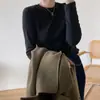 Camiseta Térmica de Capa Base para Mujer, Nuevo Estilo Otoño/Invierno 2026, Corte Ajustado, Elegante Camiseta Cepillada, Versátil Top Interior de Manga Larga, Moderno