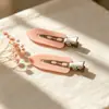 Pinza para el pelo bordada a mano estilo coreano para flequillo, pinza para el pelo de bebé linda estilo bosque, pinza simple para el pelo de bebé, accesorio para el pelo de niña, adorno para el pelo de niños