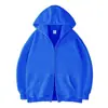 2026 Sudadera Nueva de Moda Transfronteriza Cremallera Doble Cardigan con Capucha Sudadera con Capucha Casual Versátil Europea y Americana Sudadera de Color Sólido